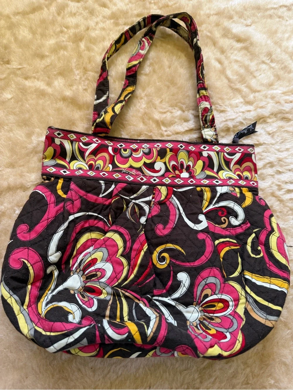 Vera bradley Paisley Print Tote Bag in multi colored